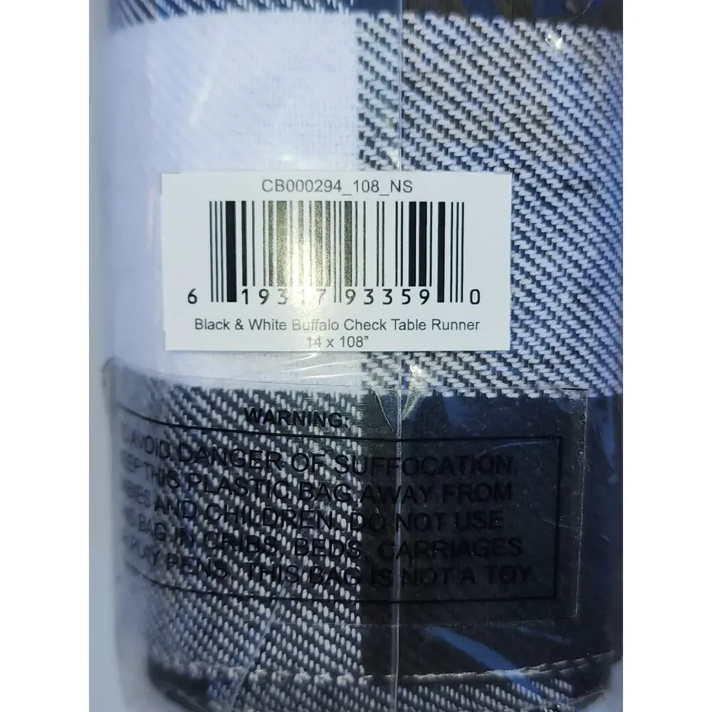 Cackleberry Home Buffalo Check Table Runner + 4 Napkins – NEW